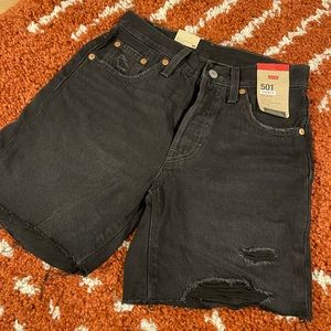 Levi 501 black shorts